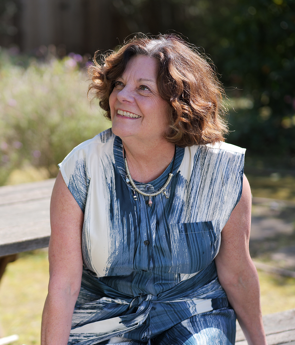 Sara Furrer smiling in an outdoor setting